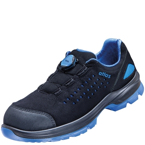 ATLAS-S1-Sicherheitshalbschuhe, SL 940 Boa, ESD, Weite 12, schwarz/blau