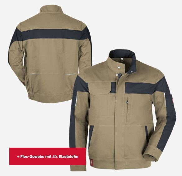 Bundjacke ecoFlex sahara/schwarz