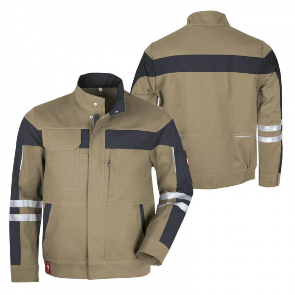 Bundjacke ecoFlex +Refl. 17353 sahara/schwarz