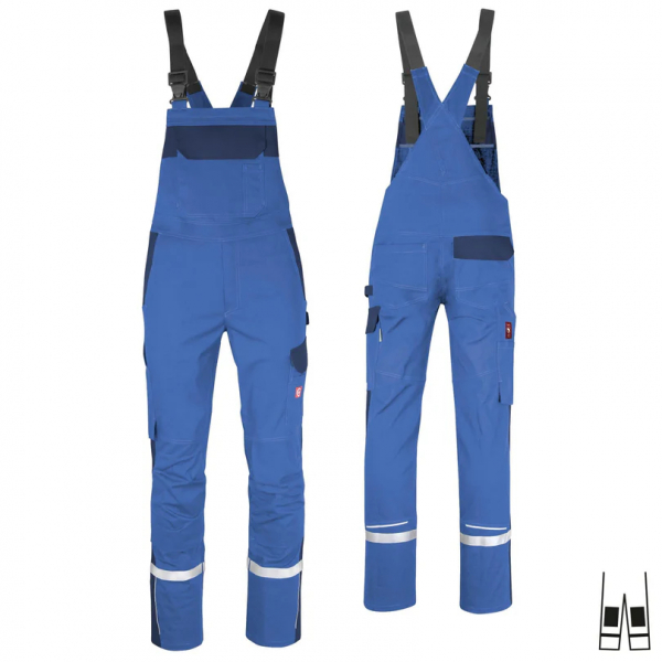 Latzhose ecoFlex +Refl. 17353 blau/marine