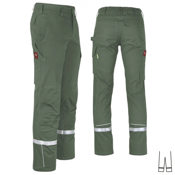 Bundhose uni ecoFlex +Refl. 17353 oliv