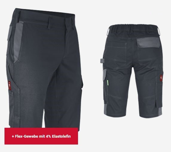 Shorts ecoFlex schwarz/grau