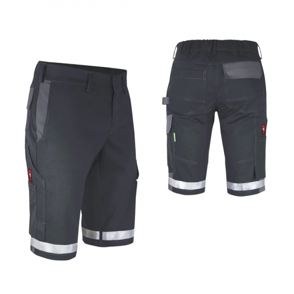 Shorts ecoFlex +Refl. 17353 schwarz/grau