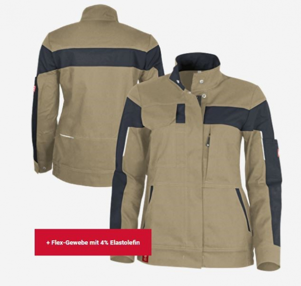 Damenjacke ecoFlex sahara/schwarz