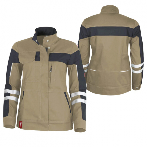 Damenjacke ecoFlex +Refl. 17353 sahara/schwarz