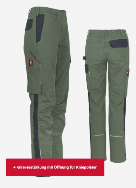 Damenhose ecoFlex oliv/schwarz