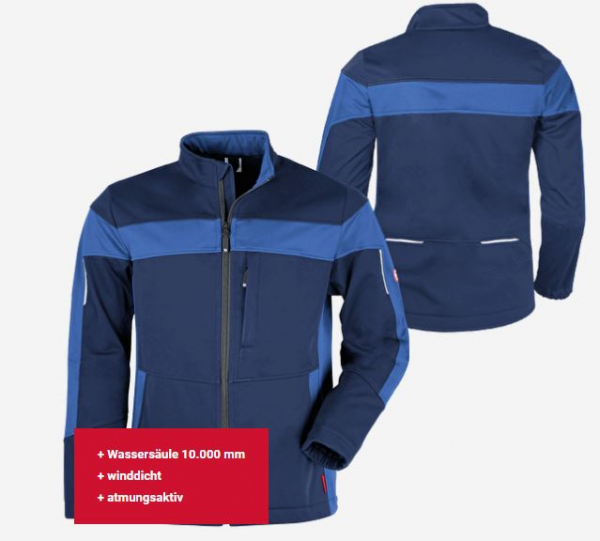 Herren-Softshelljacke ecoFlex marine/blau