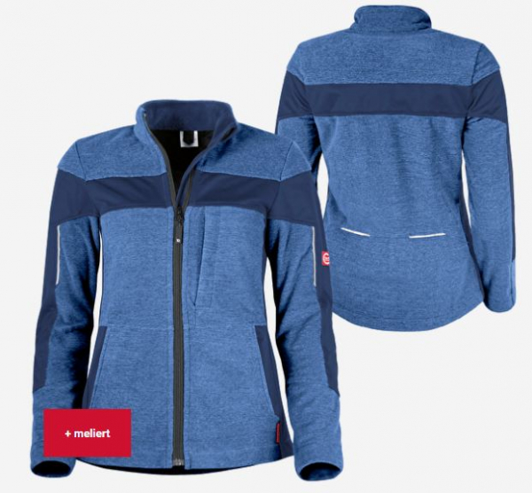 Damen-Fleecejacke ecoFlex blau meliert/marine