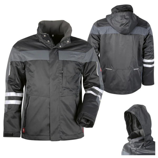 Winterjacke ecoFlex +Ref 17353 schwarz/grau