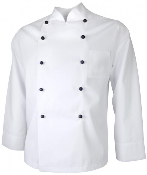 Teamdress-Service, Herren-Kochjacke mit Brusttasche, weiß
