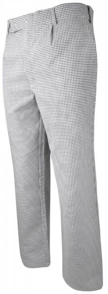Teamdress-Service, Herren-Kochhose, Pepita, schwarz kariert