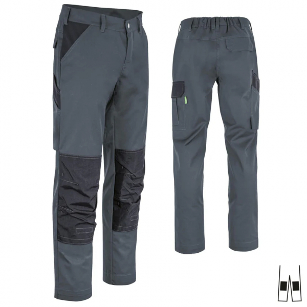 Bundhose ecoLight +KT dunkelgrau/schwarz