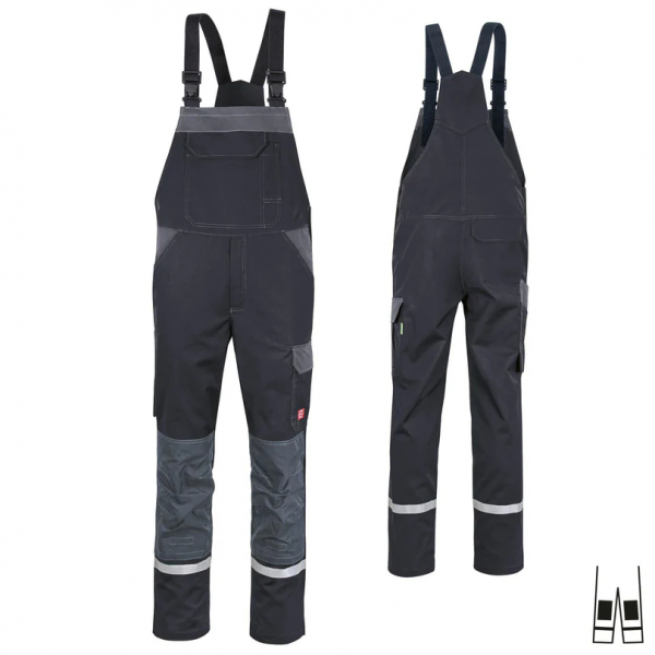 Latzhose ecoLight +KT +Ref17353 dunkelgrau/schwarz