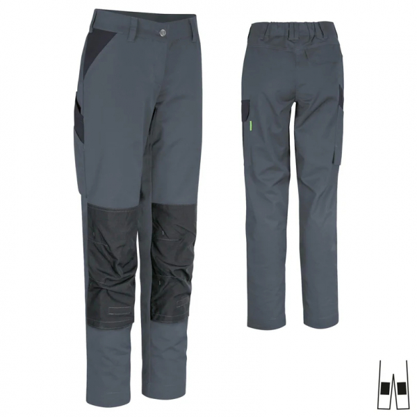 Damenhose ecoLight +KT dunkelgrau/schwarz