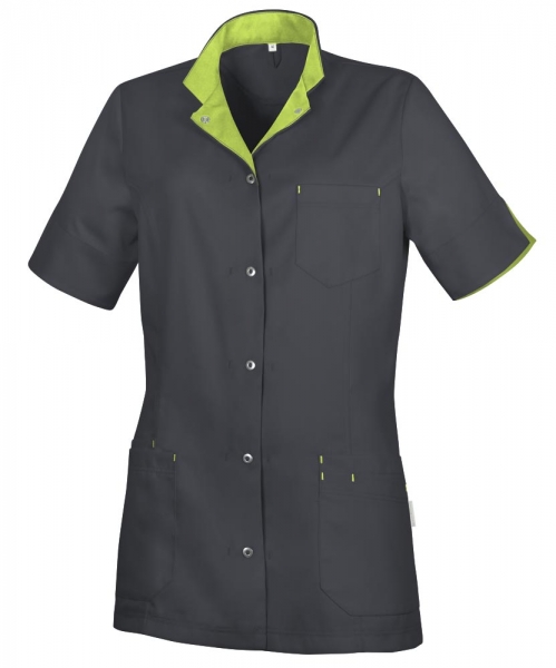 Teamdress-Service, Damenkasack, Tencel, anthrazit/anisgrün