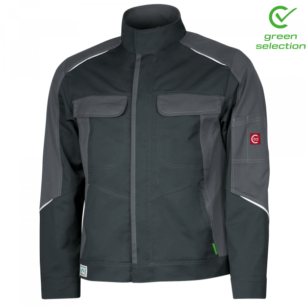 Teamdress-Jacke ecoRover, schwarz/grau