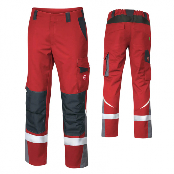 Bundhose ecoRover +Refl. 17353 rot/schwarz/grau