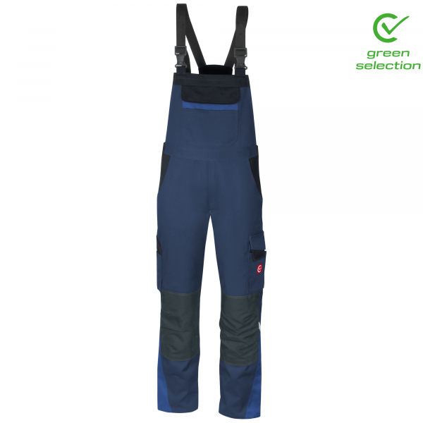 Teamdress-Latzhose ecoRover, marine/schwarz/blau