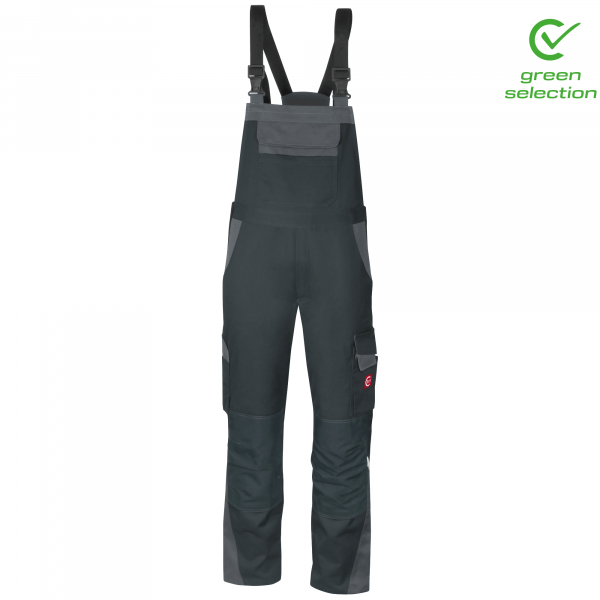 Teamdress-Latzhose ecoRover, schwarz/grau