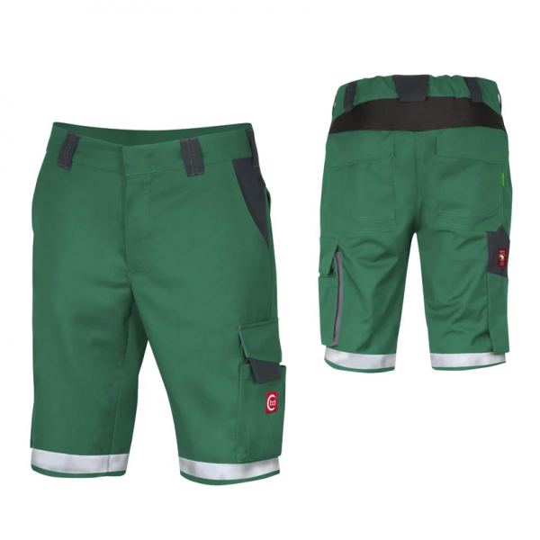 Shorts ecoRover +Refl. 17353 grün/schwarz/grau