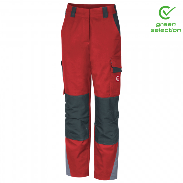 Teamdress-Damenhose ecoRover, rot/schwarz/grau