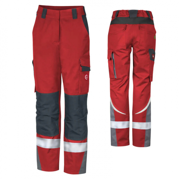Damen Bundhose ecoRover +Refl.17353 rot/schw/grau