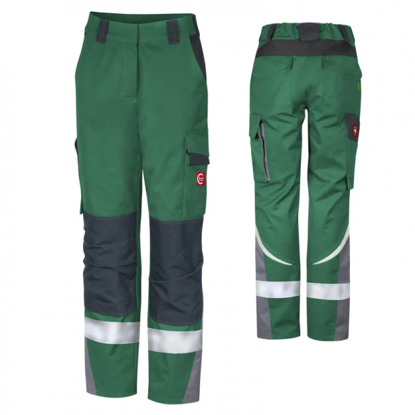Damen Bundhose ecoRover +Refl.17353 grün/schw/grau