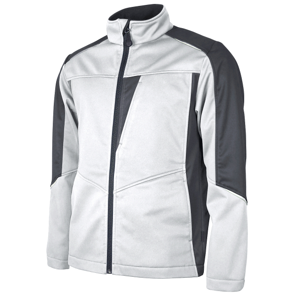 Teamdress-Stoftshelljacke, weiß/hellgrau/dunkelgrau