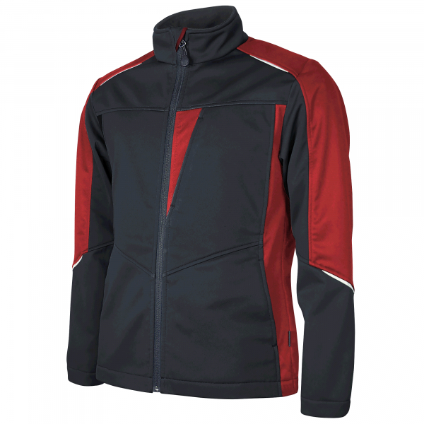 Teamdress-Damen-Stoftshelljacke, schwarz/rot