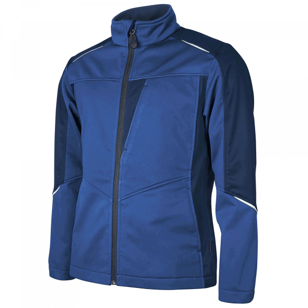 Teamdress-Damen-Stoftshelljacke, kornblau/marine