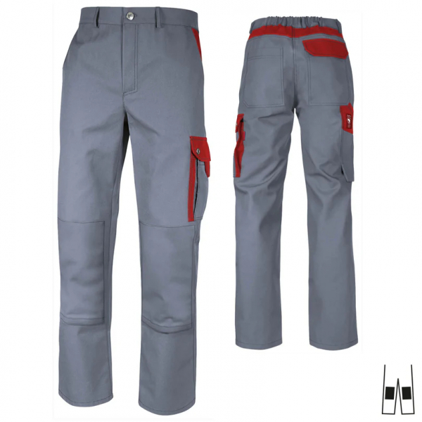 Bundhose Top Runner +KT grau/rot