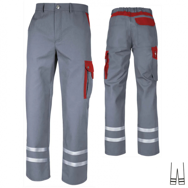 Bundhose Top Runner +Ref grau/rot