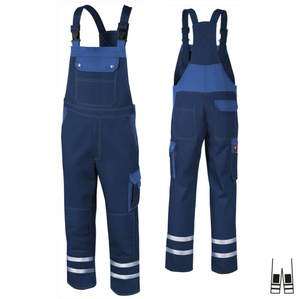 Latzhose Top Runner +KT+Ref marine/kornblau