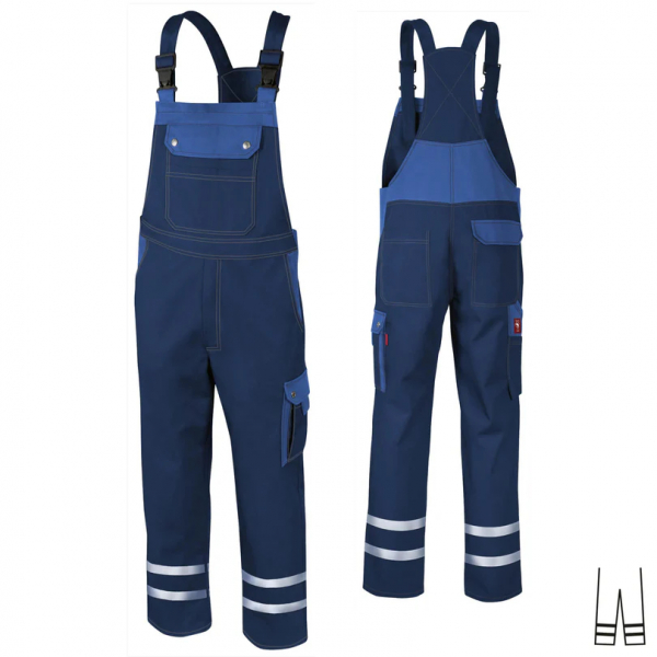 Latzhose Top Runner +Ref marine/kornblau