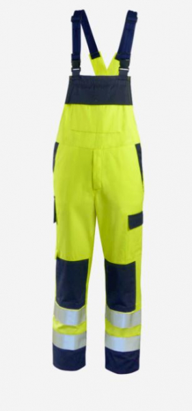 Latzhose HighVisMulti leicht +CH warngelb/marine