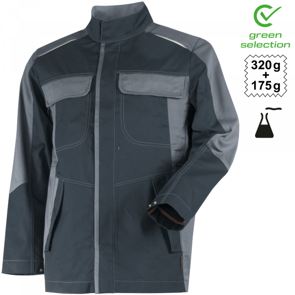 Teamdress-Jacke ecoRover Safety Plus, schwarz/grau