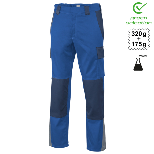Teamdress-Bundhose ecoRover Safety Plus, blau/marine/grau