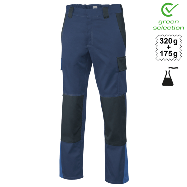 Teamdress-Bundhose ecoRover Safety Plus, marine/schwarz/blau