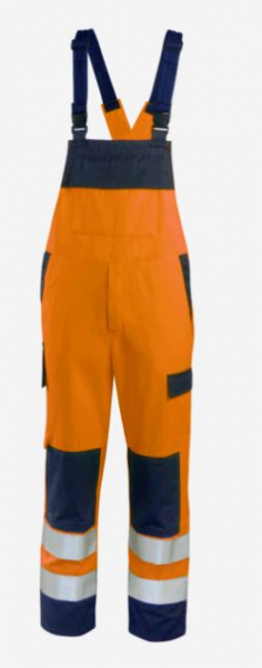 Latzhose HighVisMulti leicht oCH warnorange/marine