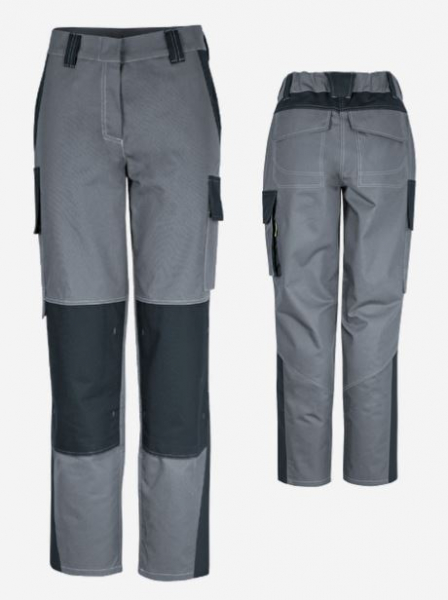 Damenhose ecoRover Safety +CH grau/schwarz