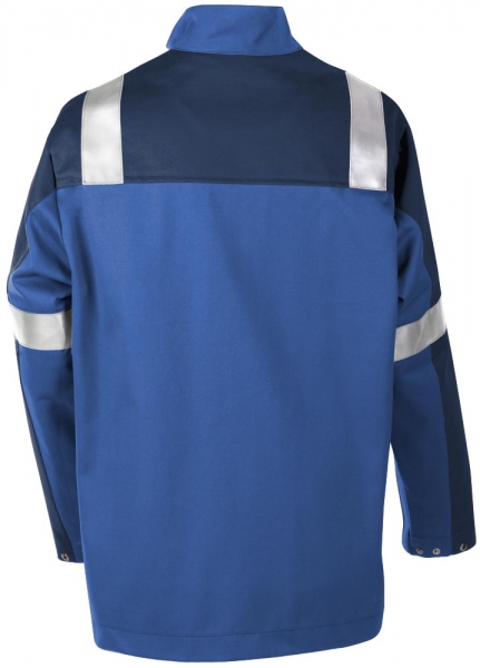 Teamdress-PSA, Gieerei/Schweier-Jacke mit Reflexstreifen, EN ISO 11612, kornblau/marine