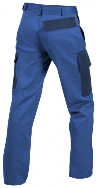 Teamdress-PSA, Gieerei/Schweier-Bundhose mit Bein- und Knietaschen, EN ISO 11612, kornblau/marine
