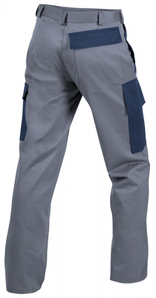 Teamdress-PSA, Gieerei/Schweier-Bundhose mit Bein- und Knietaschen, EN ISO 11612, grau/marine