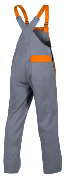 Teamdress-PSA, Gieerei/Schweier-Latzhose, EN ISO 11612, grau/orange