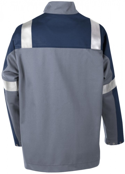 Teamdress-PSA, Gieerei/Schweier-Jacke mit Reflexstreifen, grau/marine
