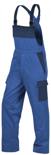 Teamdress-PSA, Gieerei/Schweier-Latzhose mit Bein- und Knietaschen, kornblau/marine