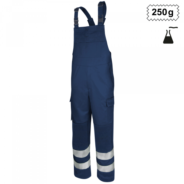 Teamdress-Latzhose HighMulti leicht + CH, dunkelmarine