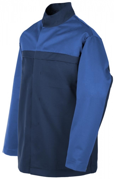 Teamdress-PSA, Gieerei/Schweier-Jacke, Kl. 1, EN ISO 11612, marine/kornblau