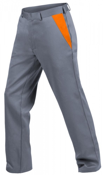 Teamdress-PSA, Gieerei/Schweier-Bundhose, Kl. 1, EN ISO 11612, grau/orange