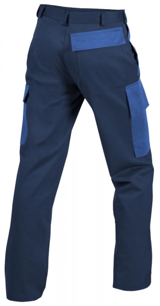 Teamdress-PSA, Gieerei/Schweier-Bundhose mit Bein- und Knietaschen, Kl. 1, EN ISO 11612, marine/kornblau